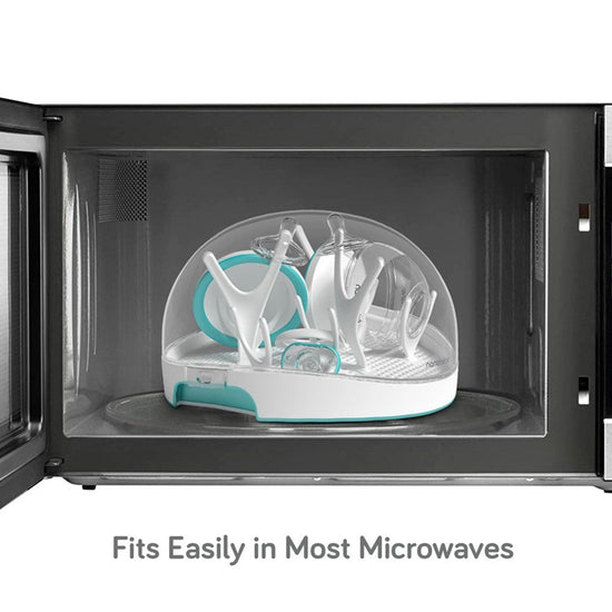 Nanobébé Microwave Steam Sterillizer - Teal l Baby City UK Retailer
