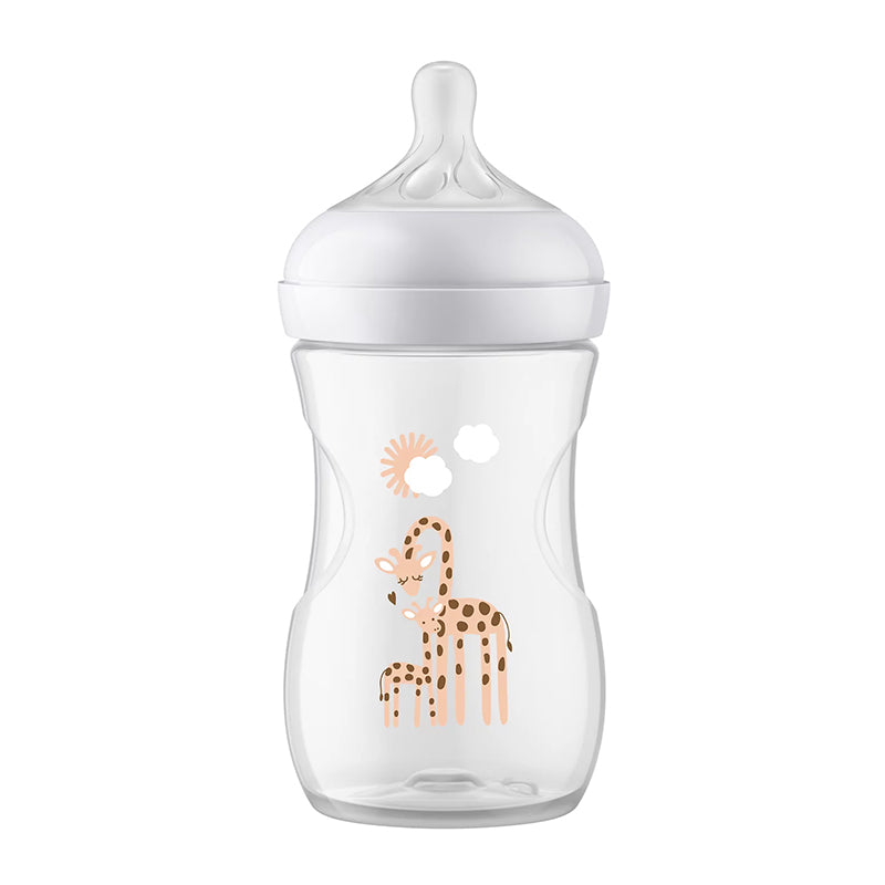 Philips Avent Natural Response 3.0 Bottle Giraffe 260ml l Baby City UK Retailer