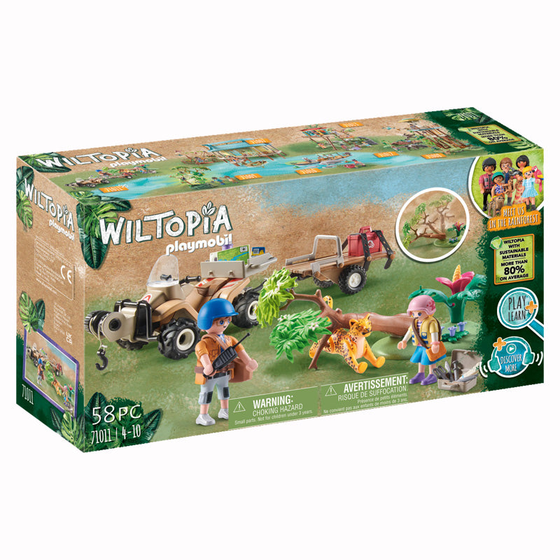Playmobil Wiltopia Animal Rescue Quad with Trailer at The Baby City Store