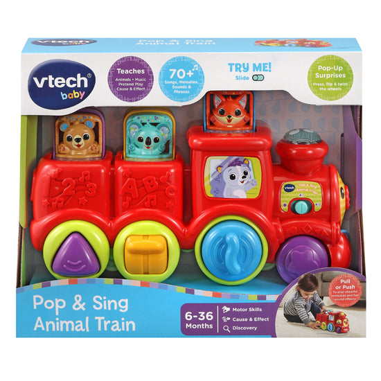 VTech Pop & Sing Animal Train l Baby City UK Retailer