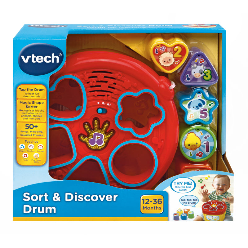 VTech Sort & Discover Drum l Baby City UK Retailer