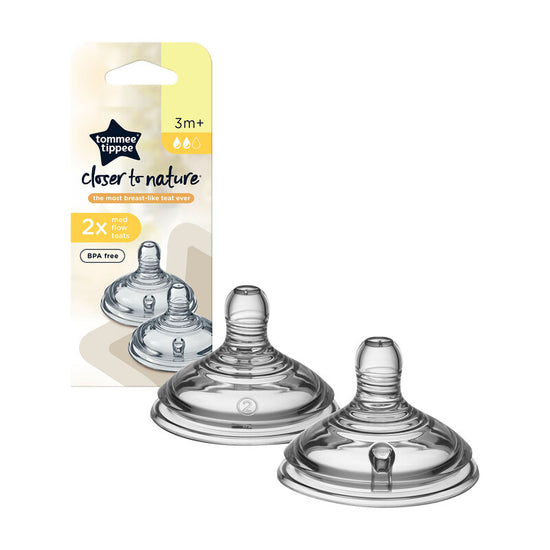 Tommee Tippee Closer to Nature Teat Medium Flow 2Pk at Baby City