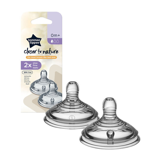Tommee Tippee Closer to Nature Teat Slow Flow 2Pk at Baby City
