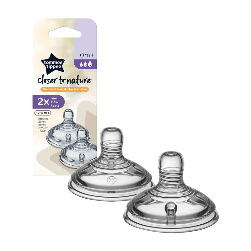 Tommee Tippee Closer to Nature Variflow Teat 2Pk at Baby City