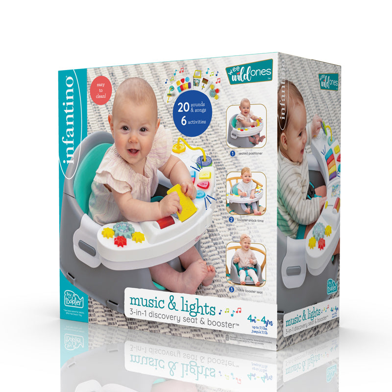 Baby City's Infantino Music & Lights 3-in-1 Discovery Seat & Booster