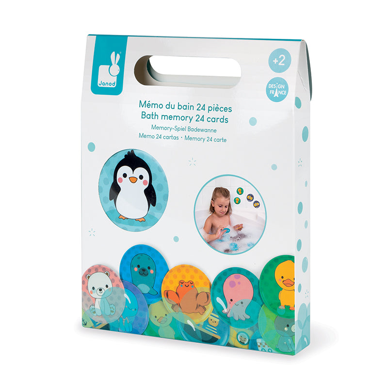 Janod Bath Memory 24 Cards at The Baby City Store