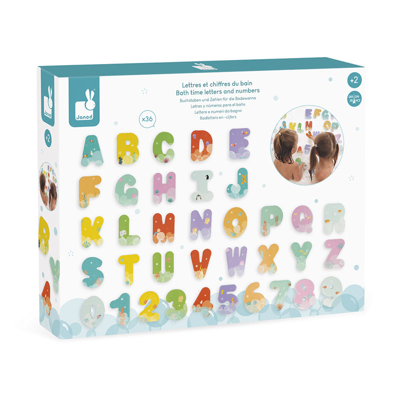 Janod Bath Time Letters And Numbers at The Baby City Store