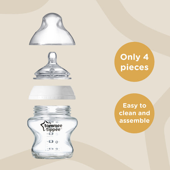 Tommee Tippee Closer To Nature Bottle 150ml 3Pk l Available at Baby City