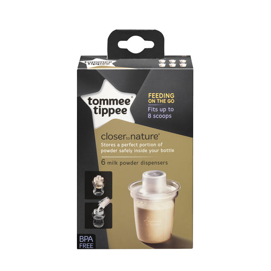 Tommee Tippee Closer to Nature Milk Powder Dispensers 6Pk at The Baby City Store