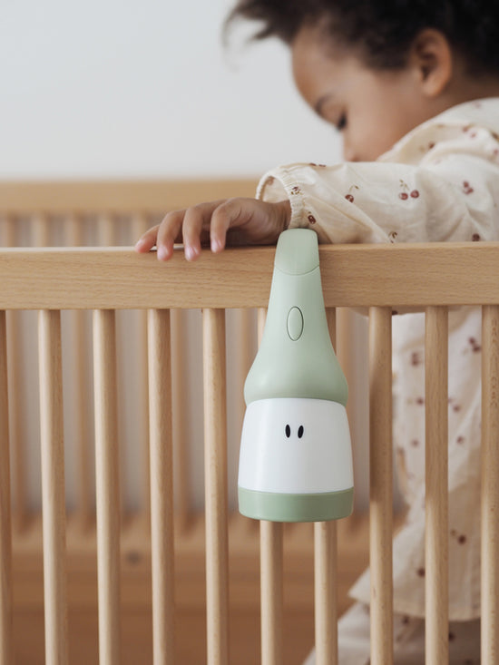 Béaba Pixie Torch 2-in-1 Portable Night Light - Sage Green at Vendor Baby City