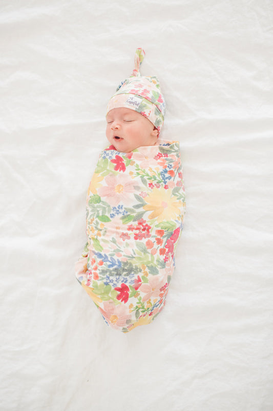 Copper Pearl Knitted Swaddle Blanket Lark at Baby City's Shop