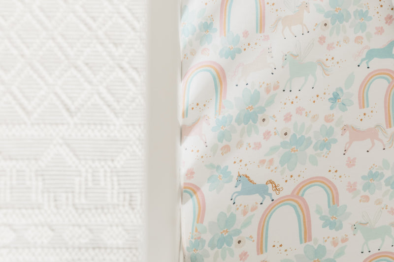 Copper Pearl Premium Elasticised Cot Sheet Whimsy at Vendor Baby City