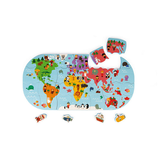 Janod Bath Explorers Map l To Buy at Baby City