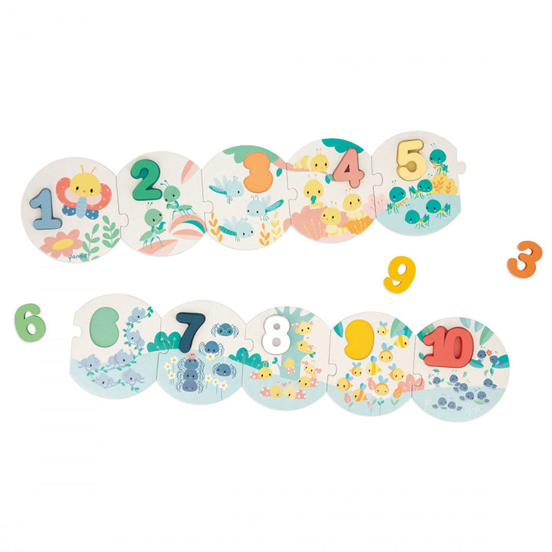 Janod Pure My First Numbers Puzzle l Available at Baby City