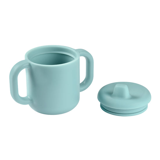 Béaba Silicone Learning Cup Blue l Baby City UK Stockist