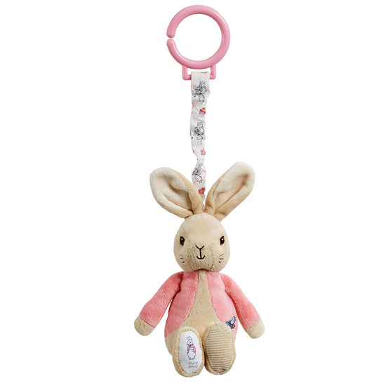 Flopsy Bunny Jiggle Attachable Toy 21cm l Baby City UK Stockist