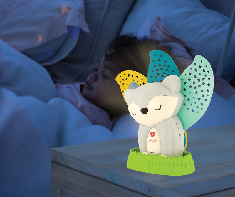 Infantino 2-In-1 Fox Night Light And Projector l Baby City UK Stockist