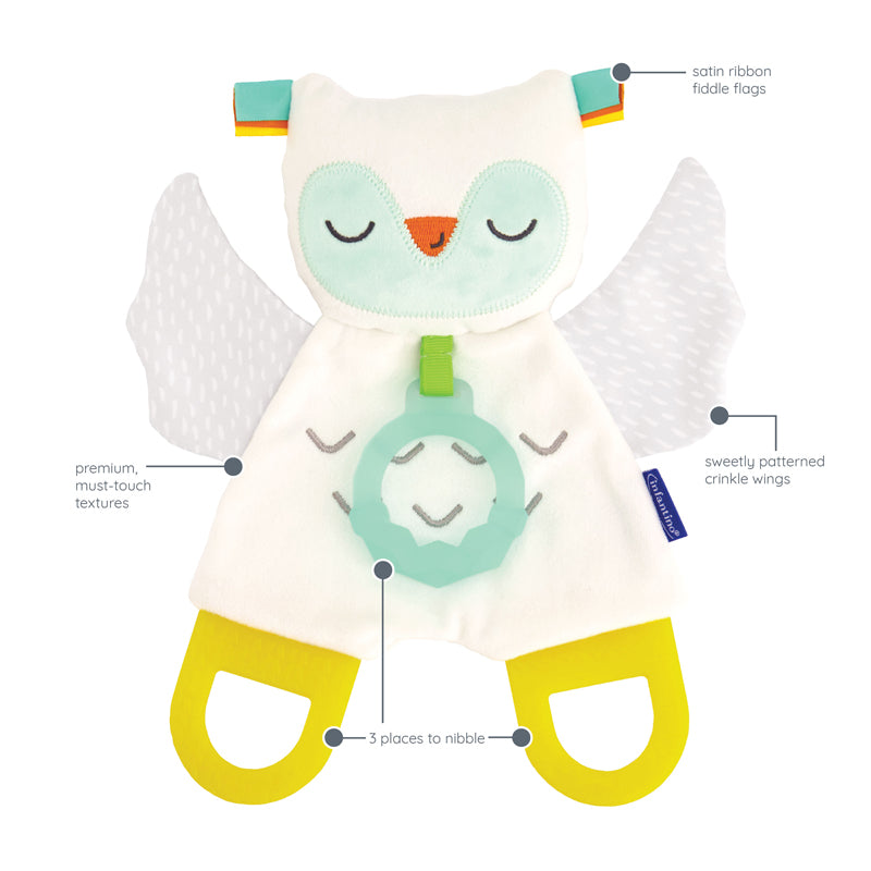 Infantino Glow-In-The-Dark Cuddly Pal With Teether l Baby City UK Stockist