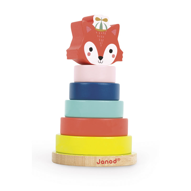 Janod Baby Forest Fox Stacker l Baby City UK Stockist