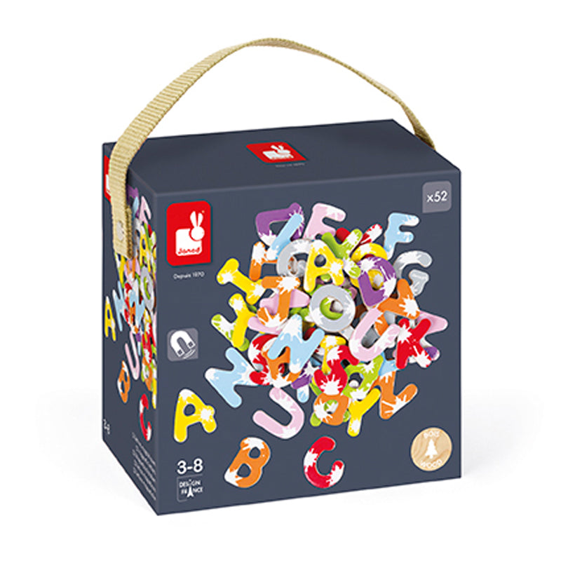 Janod Set Of 52 Splash Magnetic Letters l Baby City UK Retailer