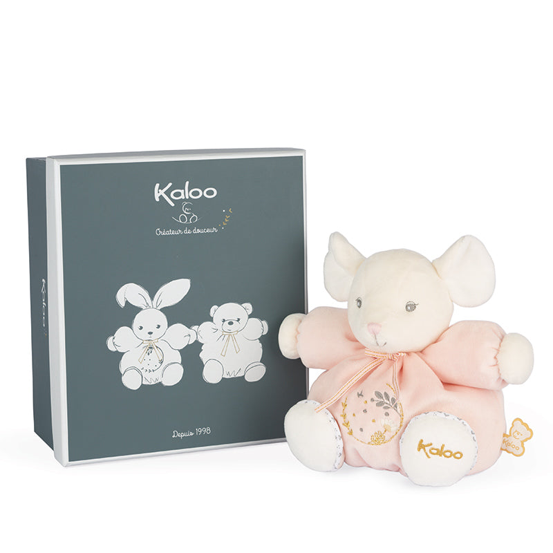 Kaloo Perle Chubby Mouse Pink 18cm l Baby City UK Stockist
