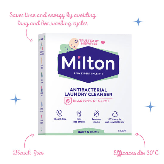 Milton Antibacterial Laundry Cleanser Tablets l To Buy at Baby City