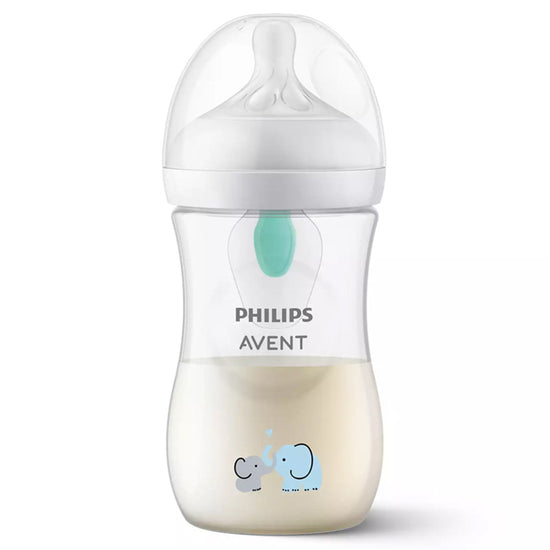 Philips Avent Natural Response 3.0 AirFree Vent Bottle Elephant 260ml l Baby City UK Stockist