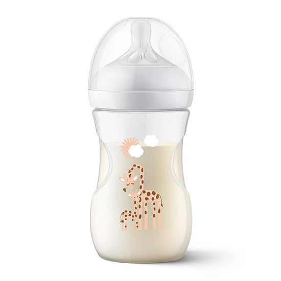 Philips Avent Natural Response 3.0 Bottle Giraffe 260ml l Baby City UK Stockist
