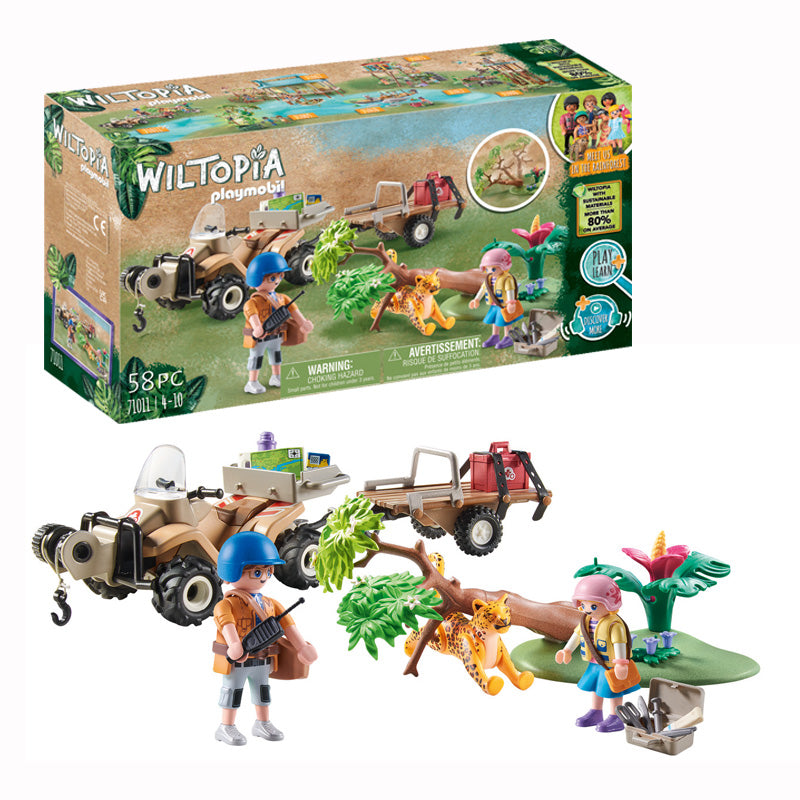 Playmobil Wiltopia Animal Rescue Quad with Trailer l Available at Baby City