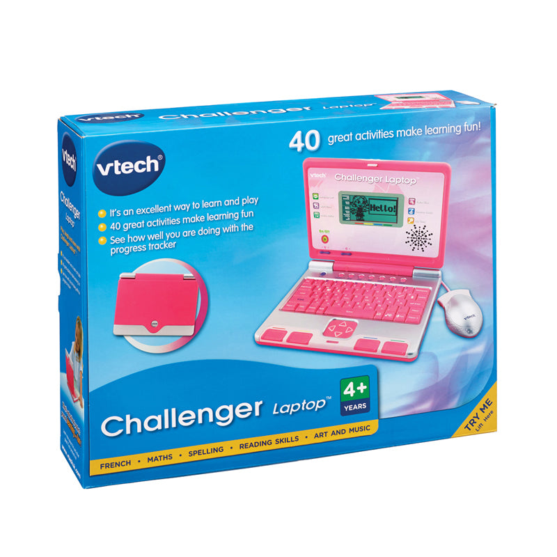 VTech Challenger Laptop Pink l Baby City UK Stockist