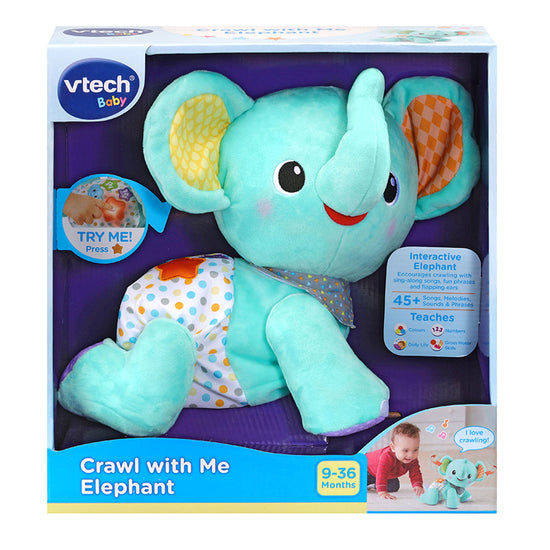 VTech Crawl With Me Elephant l Baby City UK Stockist