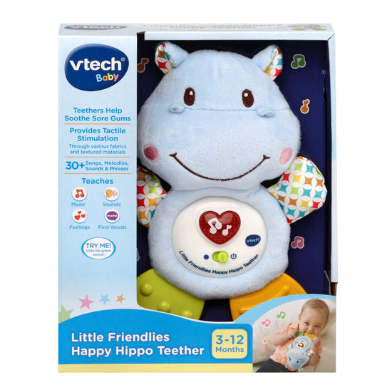 VTech Little Friendlies Happy Hippo Teether l Baby City UK Stockist