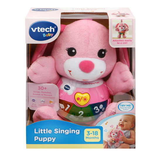 VTech Little Singing Puppy Pink l Baby City UK Stockist