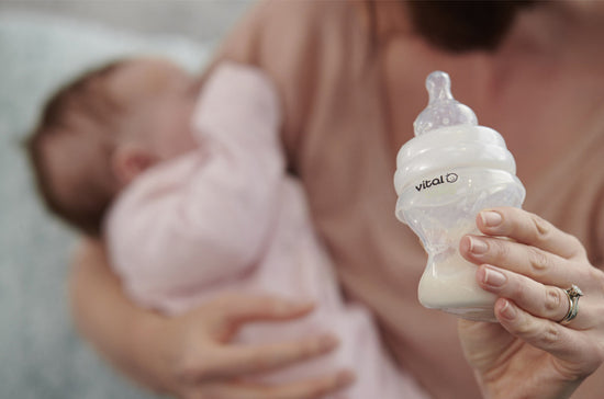 Vital Baby NURTURE Silicone Feed Assist Feeding Bottle 150ml l Baby City UK Stockist