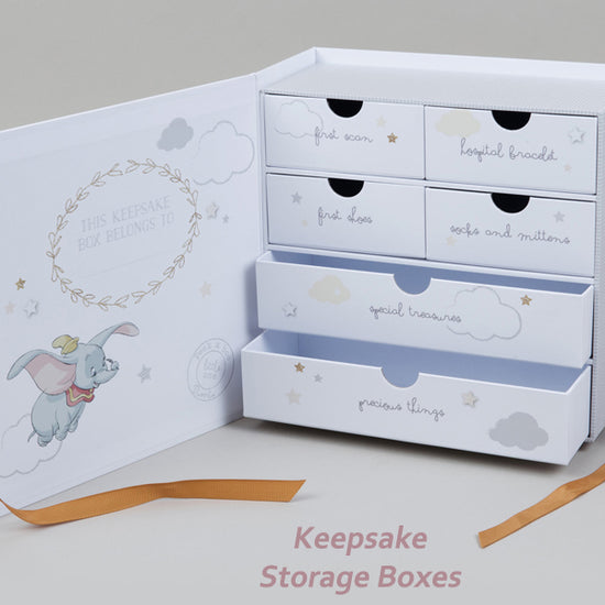 Disney Magical Beginnings Paperwrap Keepsake Box With 6 Drawers Dumbo l ...