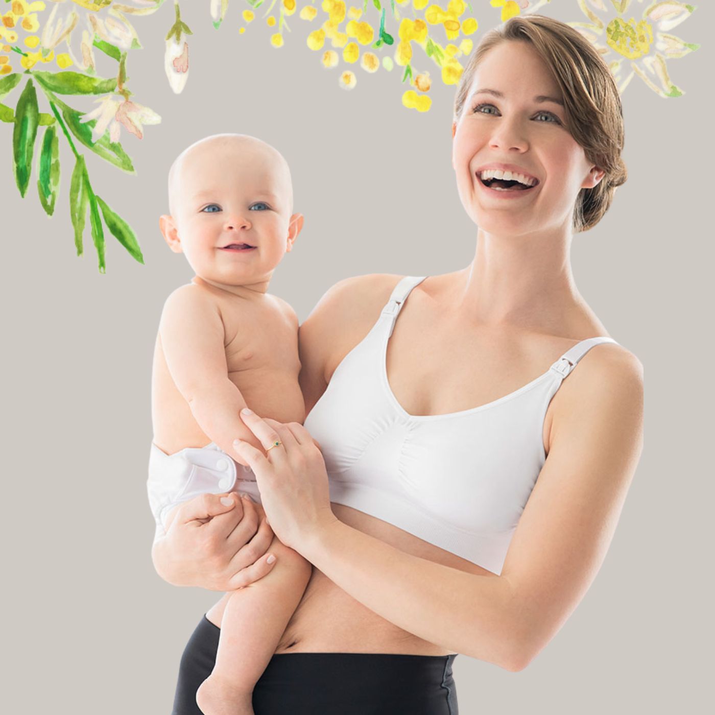 Medela Keep Cool Maternity & Nursing Bra White Medium