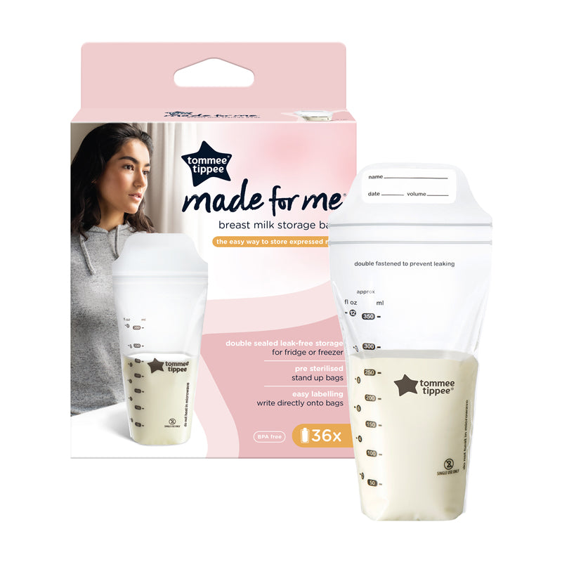 Tommee Tippee Closer to Nature Breast Milk Storage Bags 36Pk