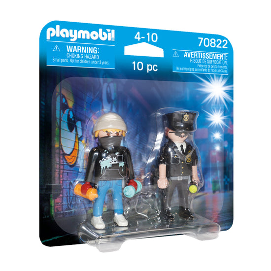 Load image into Gallery viewer, Playmobil DuoPack Policeman and Street Artist
