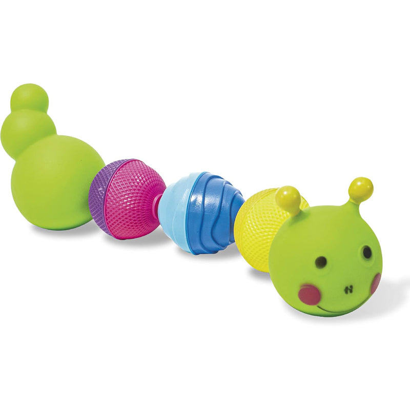 Lalaboom Bath Toy Caterpillar And Beads 8Pk
