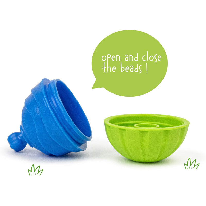 Lalaboom Bath Toy Caterpillar And Beads 8Pk