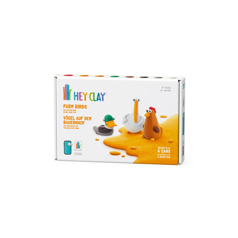 Hey Clay Farm Birds Medium Set l For Sale at Baby City