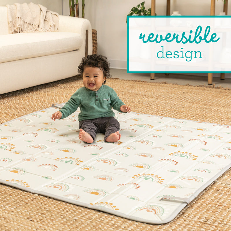 Infantino Foldable Foam Mat Cactus & Rainbow l Baby City UK Retailer