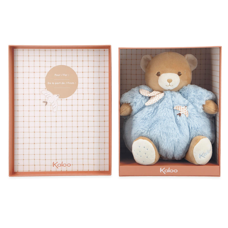 Kaloo Intemporel Chubby Bear Blue 25cm at The Baby City Store