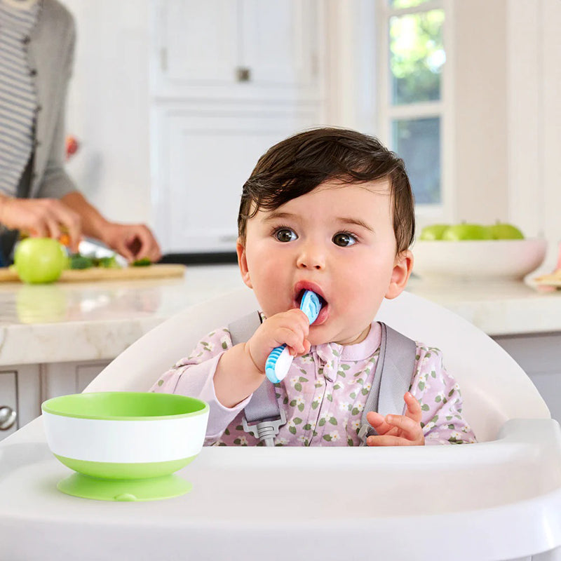 Munchkin Gentle Dip Multistage First Spoons Blue Green 3Pk at Baby City's Shop