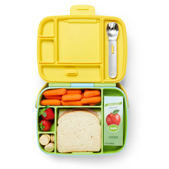 Munchkin Lunch Bento Box With Utensils Green at Baby City's Shop