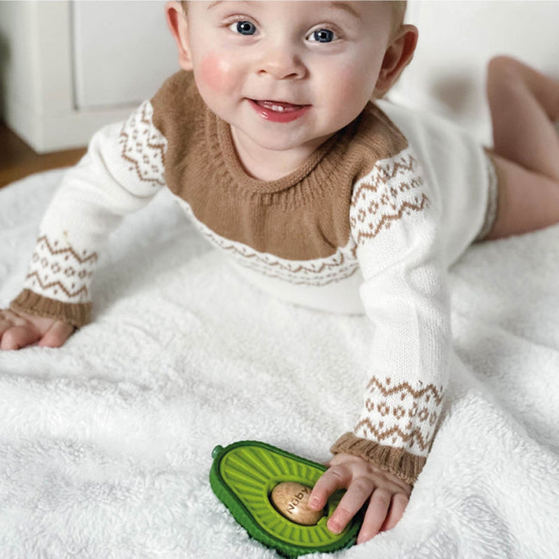 Nuby Avocado Silicone Teether at Baby City's Shop