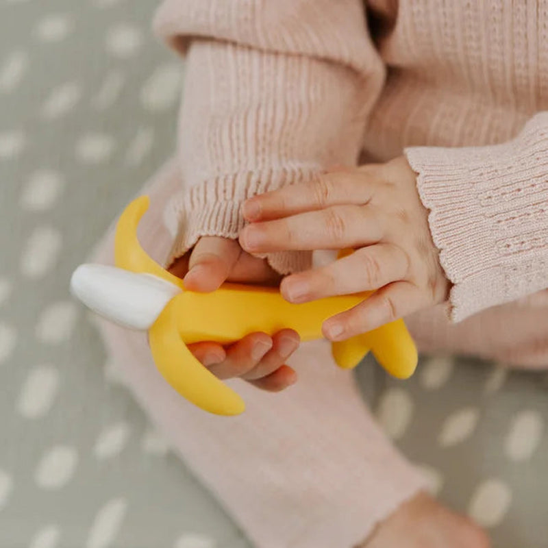 Nuby Banana Shaped Silicone Teether at Baby City's Shop