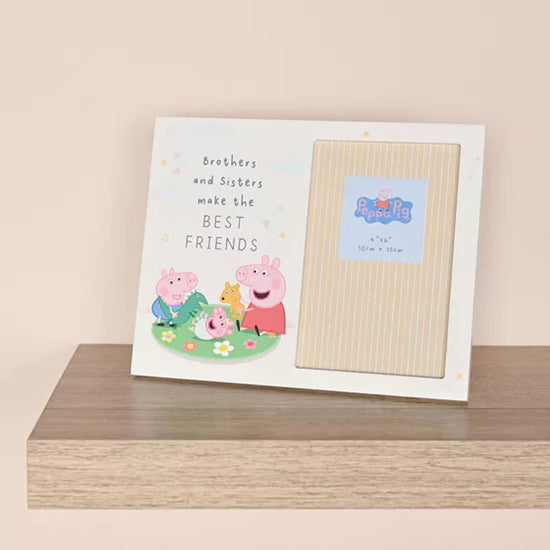Peppa Pig Brothers & Sisters Photo Frame at Baby City's Shop