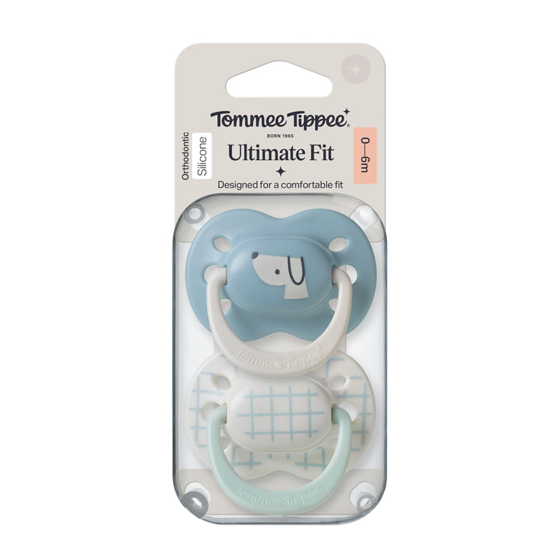 Tommee Tippee Ultimate Fit Soother Boy 0-6m 2Pk at Baby City's Shop