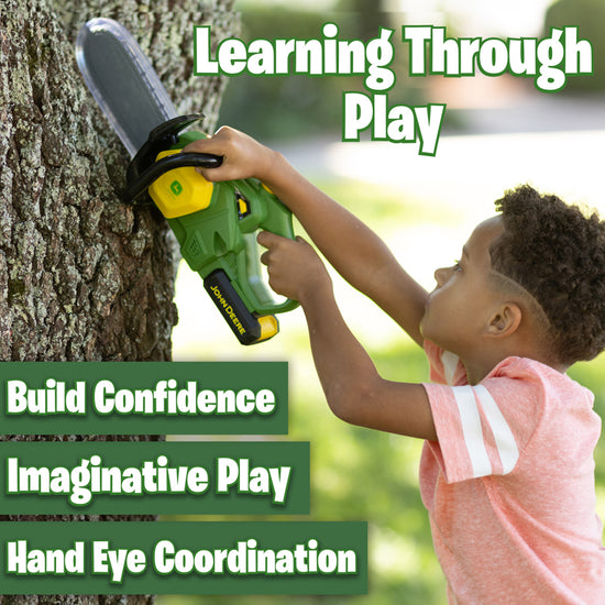 Tomy John Deere Motorised Chainsaw l For Sale at Baby City